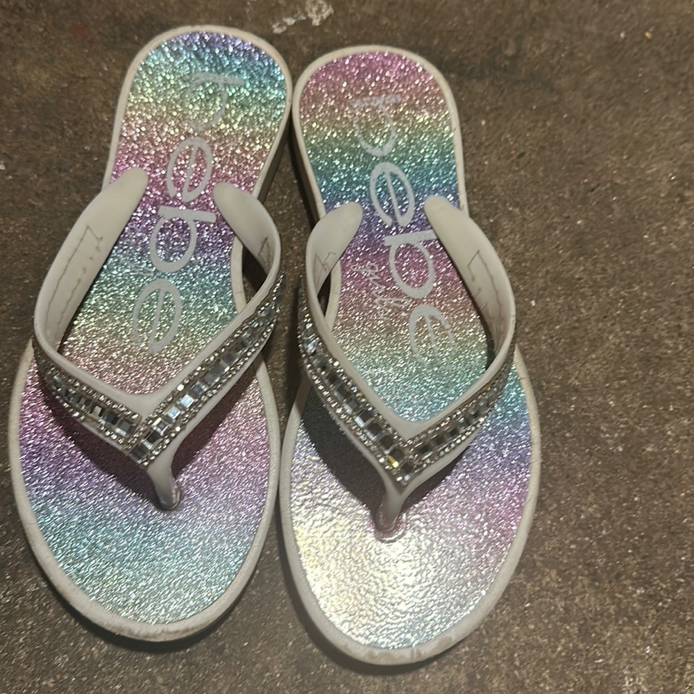 Bebe girl sandal size 4/5 white